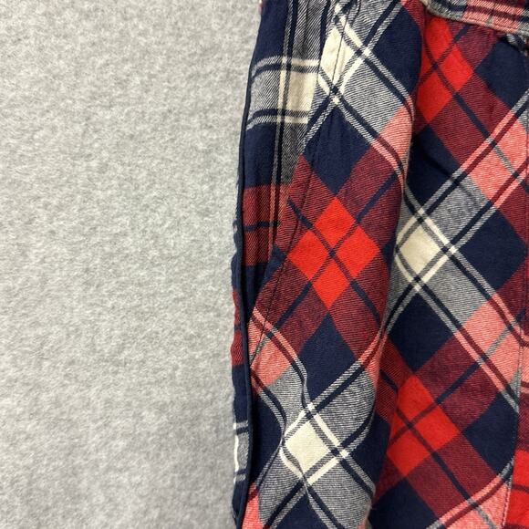 Aerie Plaid Flannel Patchwork Pajama Set Top Pants Animal Print Grunge Large NWT - Picture 7 of 13